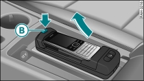 Retirar o telefone móvel do adaptador